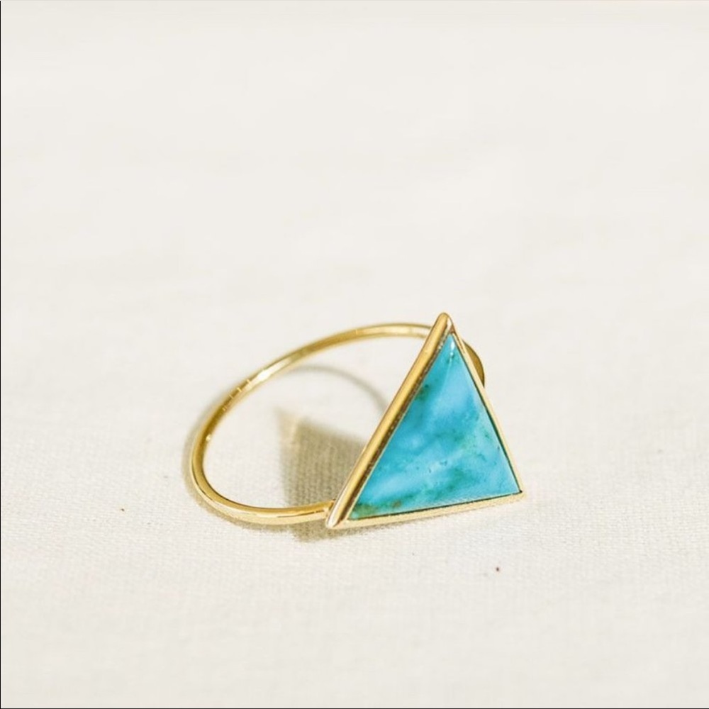 MOCIUN ring Supernova Turquoise/Gold Ring size 6